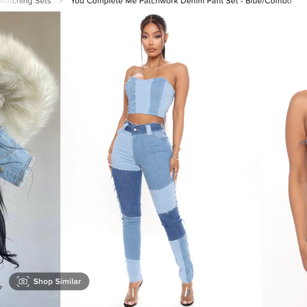 Fashion Nova Patchwork Jeans